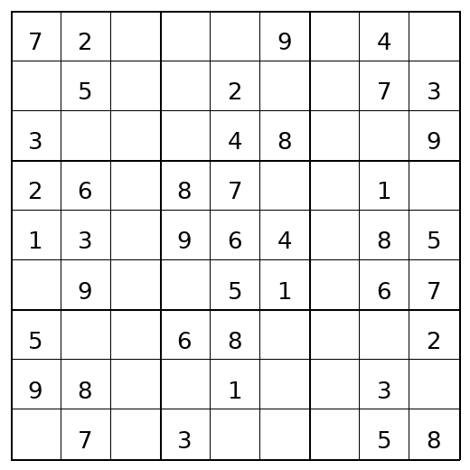 Easy Sudoku Puzzle 6 preview