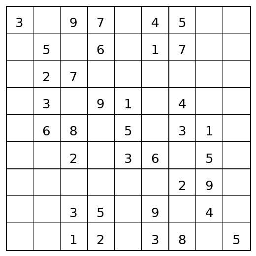 Easy Sudoku Puzzle 27 preview
