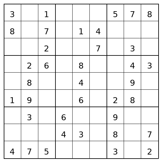 Easy Sudoku Puzzle 43 preview