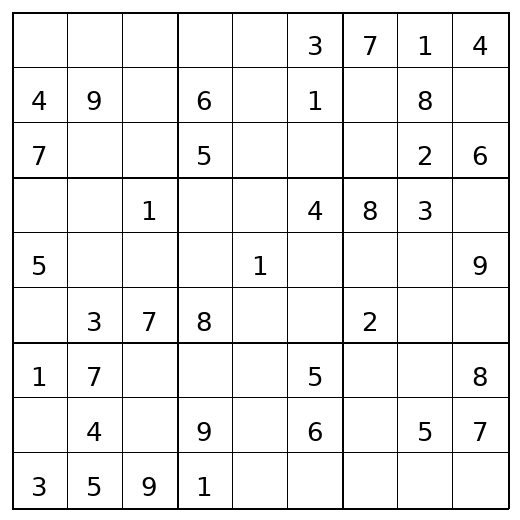 Easy Sudoku Puzzle 47 preview