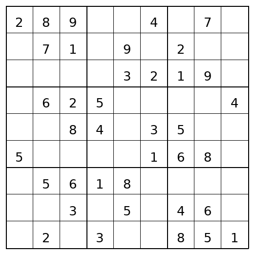 Easy Sudoku Puzzle 50 preview