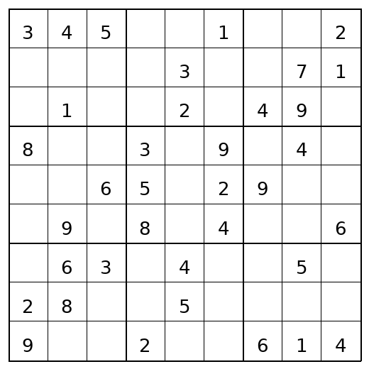 Easy Sudoku Puzzle 51 preview
