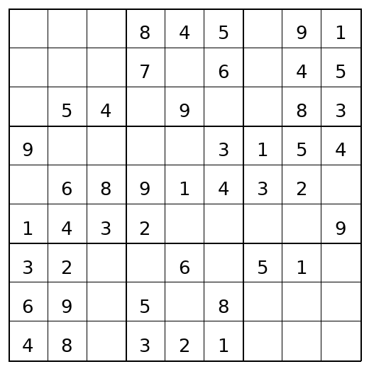 Easy Sudoku Puzzle 53 preview