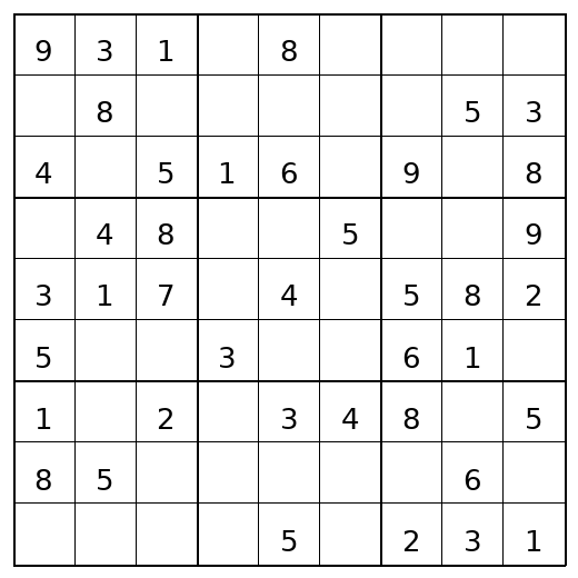 Easy Sudoku Puzzle 56 preview