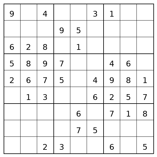 Easy Sudoku Puzzle 67 preview