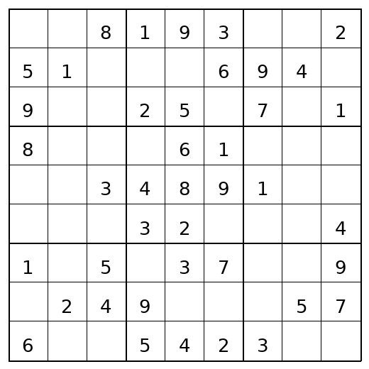 Easy Sudoku Puzzle 81 preview