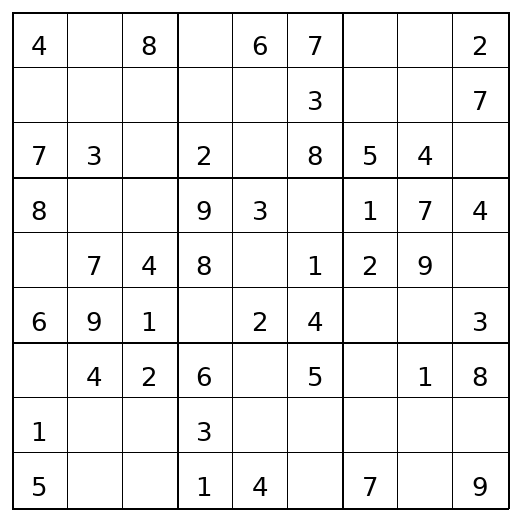 Easy Sudoku Puzzle 82 preview