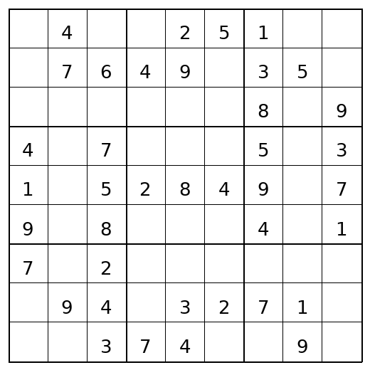 Easy Sudoku Puzzle 87 preview