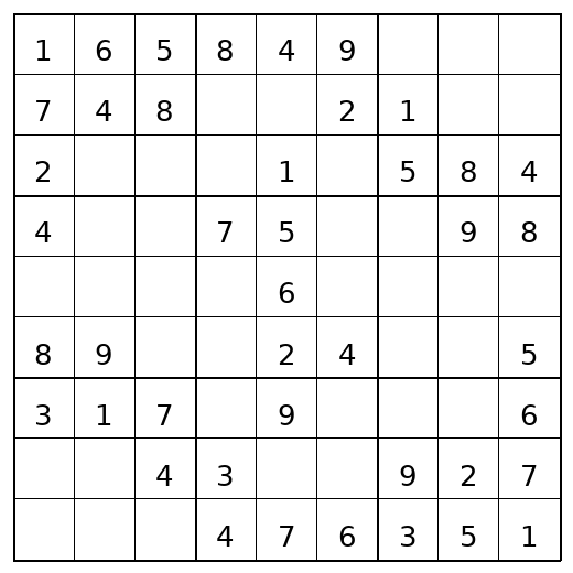 Easy Sudoku Puzzle 88 preview