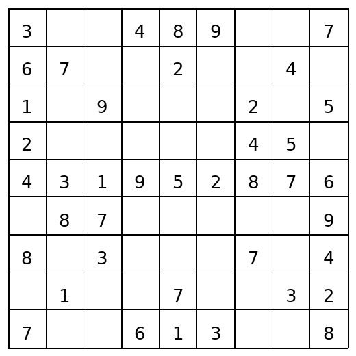 Easy Sudoku Puzzle 96 preview
