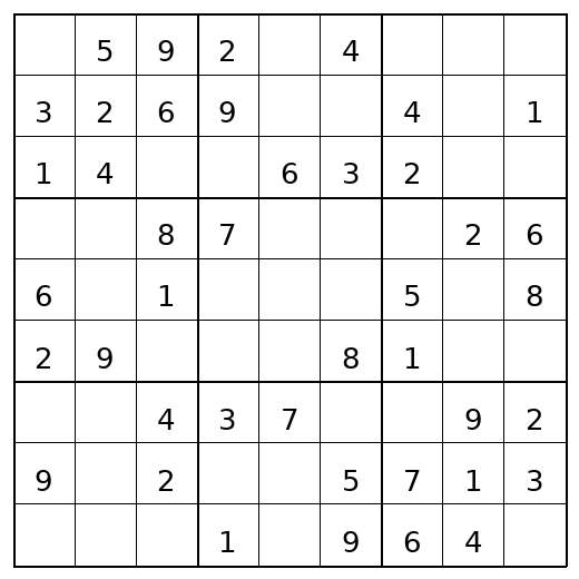 Easy Sudoku Puzzle 100 preview