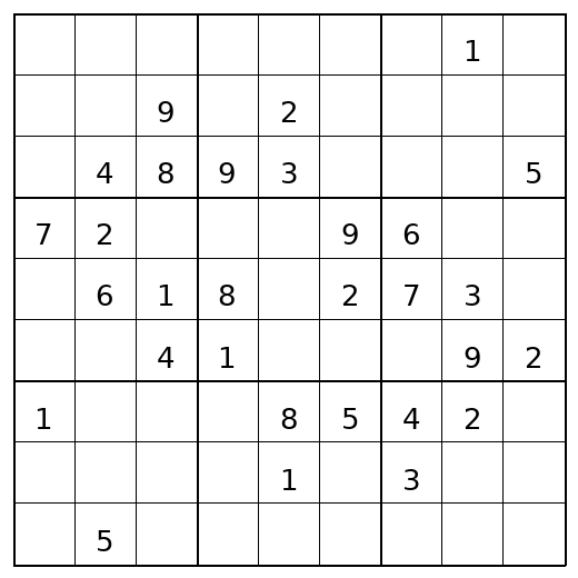 Hard Sudoku Puzzle 5 preview