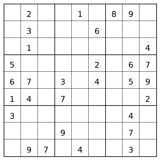 Hard Sudoku Puzzle 8 preview