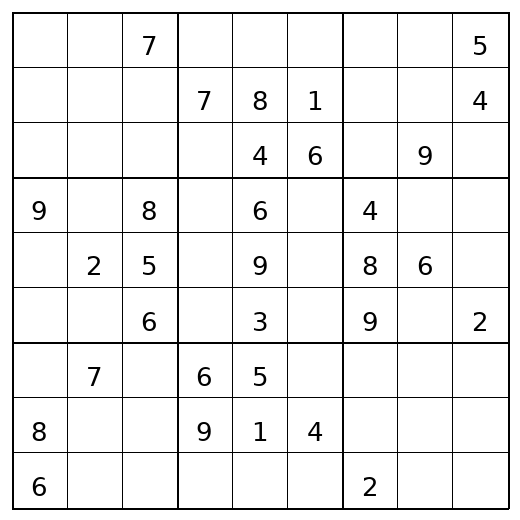 Hard Sudoku Puzzle 9 preview