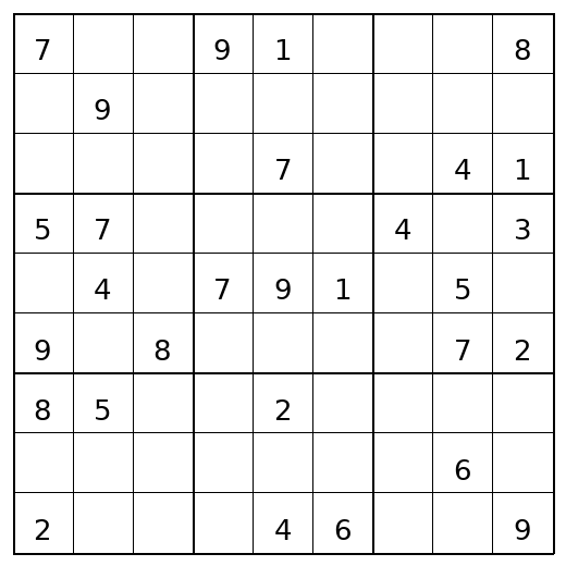Hard Sudoku Puzzle 17 preview