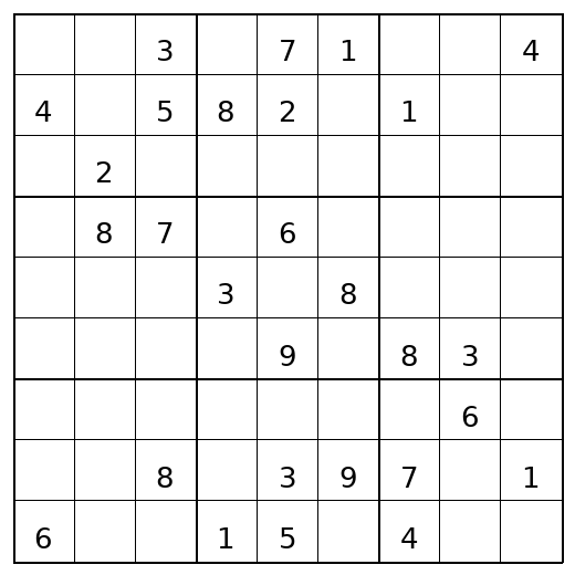 Hard Sudoku Puzzle 19 preview