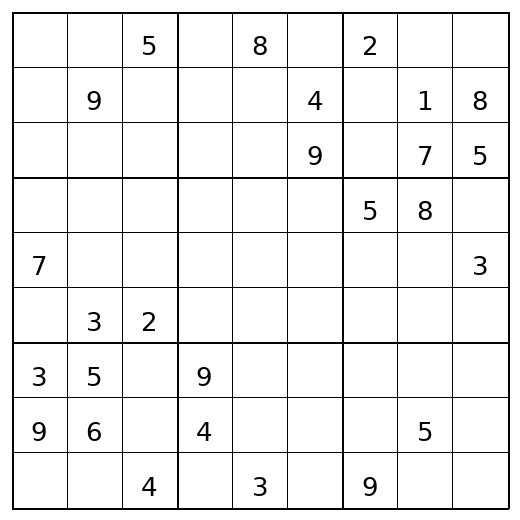 Hard Sudoku Puzzle 20 preview