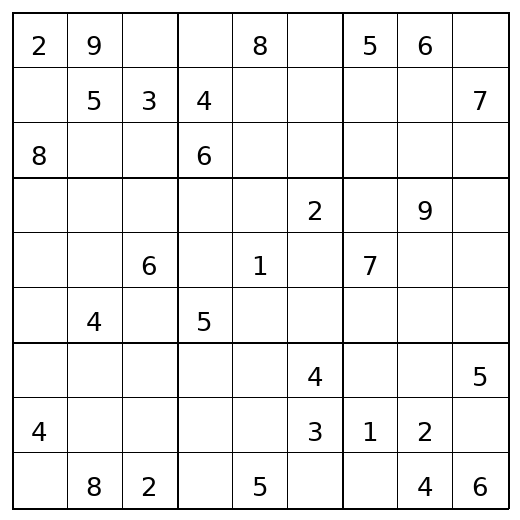 Hard Sudoku Puzzle 28 preview