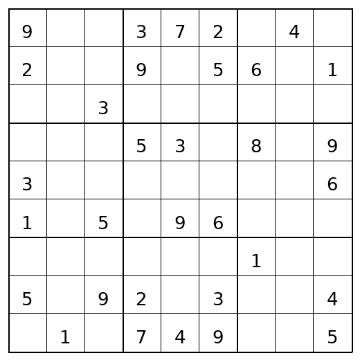 Hard Sudoku Puzzle 30 preview