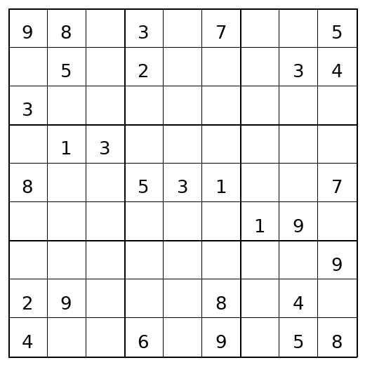Hard Sudoku Puzzle 33 preview