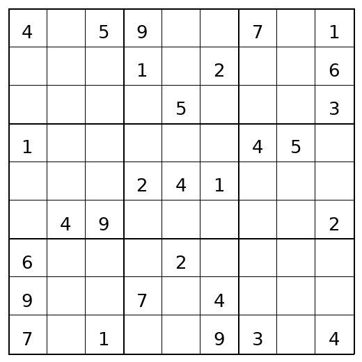 Hard Sudoku Puzzle 35 preview