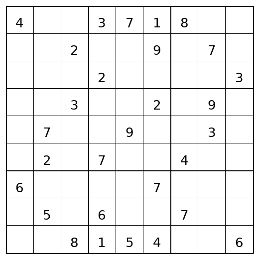 Hard Sudoku Puzzle 44 preview