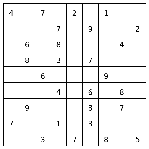Hard Sudoku Puzzle 45 preview