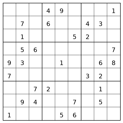 Hard Sudoku Puzzle 51 preview