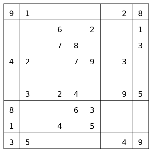 Hard Sudoku Puzzle 52 preview