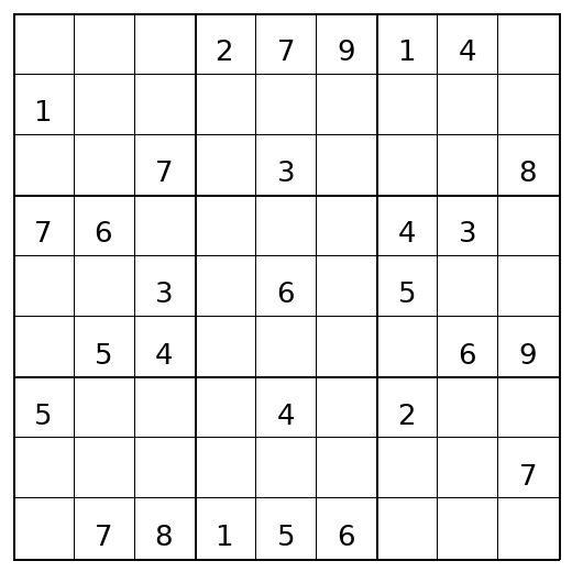 Hard Sudoku Puzzle 53 preview