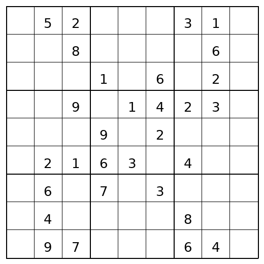 Hard Sudoku Puzzle 55 preview