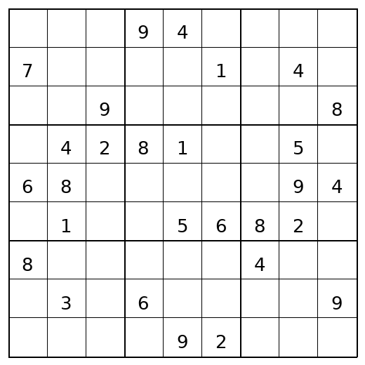 Hard Sudoku Puzzle 70 preview