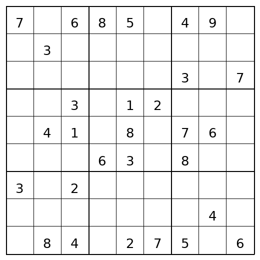 Hard Sudoku Puzzle 75 preview