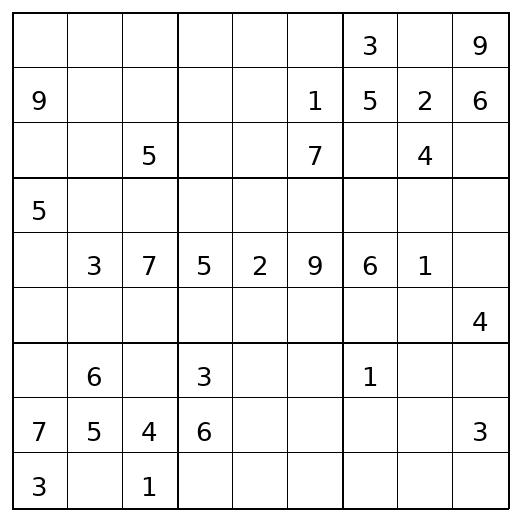 Hard Sudoku Puzzle 76 preview