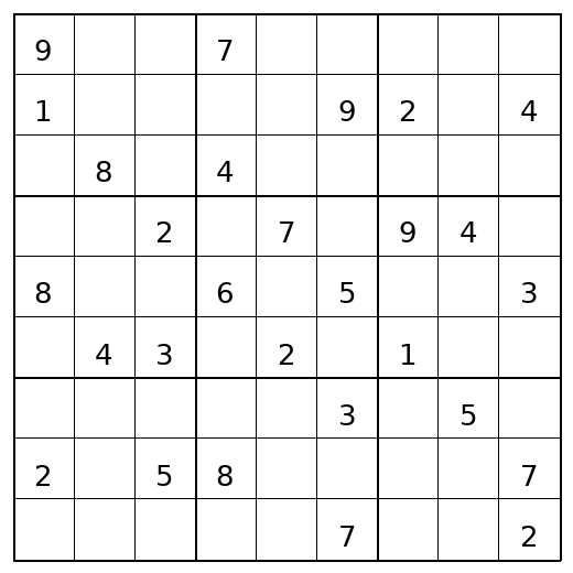 Hard Sudoku Puzzle 79 preview