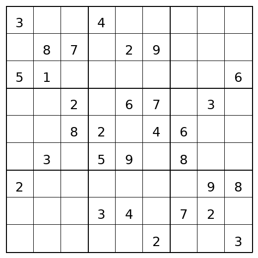 Hard Sudoku Puzzle 80 preview