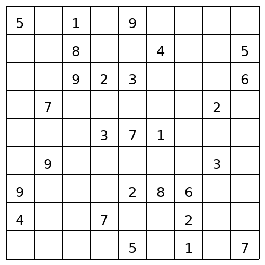 Killer Sudoku puzzle preview