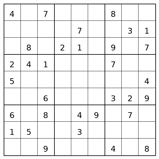 Medium Sudoku Puzzle 6 preview