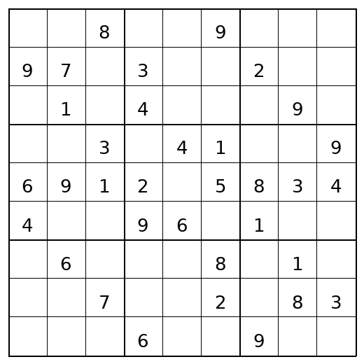 Medium Sudoku Puzzle 9 preview