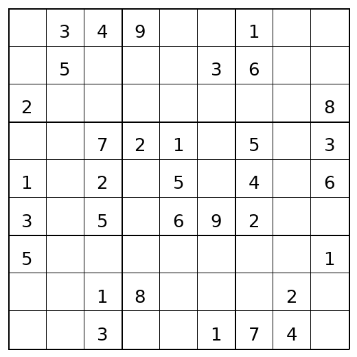 Medium Sudoku Puzzle 10 preview