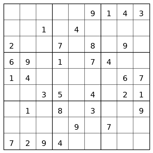 Medium Sudoku Puzzle 12 preview