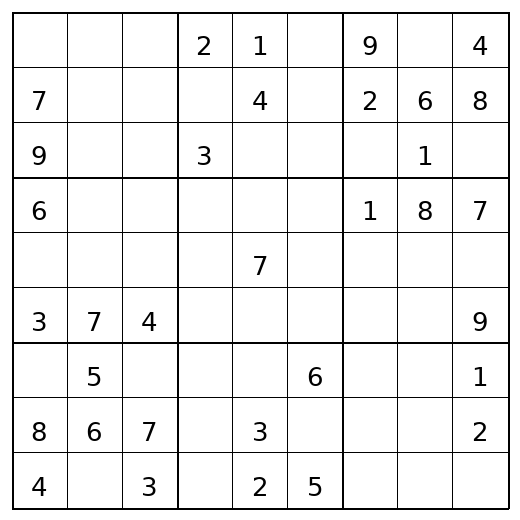 Medium Sudoku Puzzle 20 preview