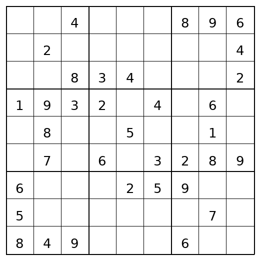 Medium Sudoku Puzzle 23 preview