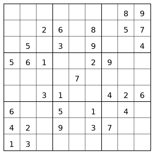 Medium Sudoku Puzzle 31 preview