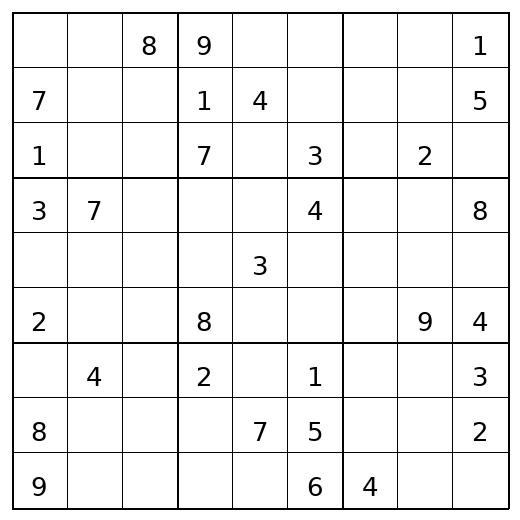 Medium Sudoku Puzzle 47 preview