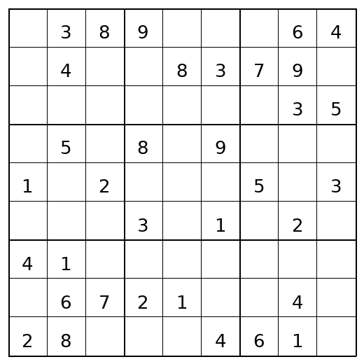 Medium Sudoku Puzzle 55 preview