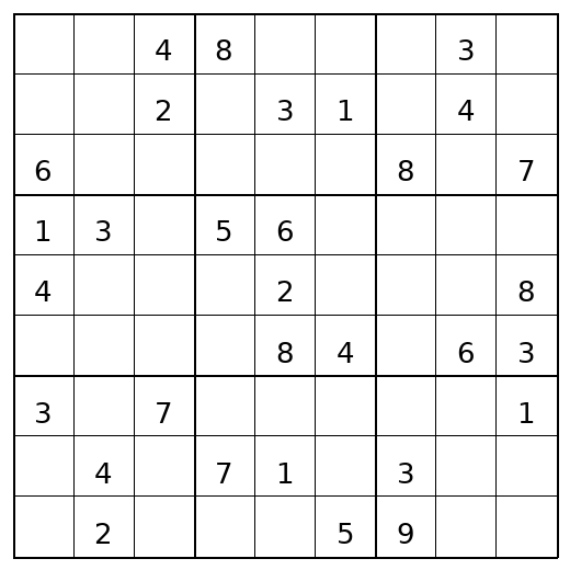 Medium Sudoku Puzzle 57 preview