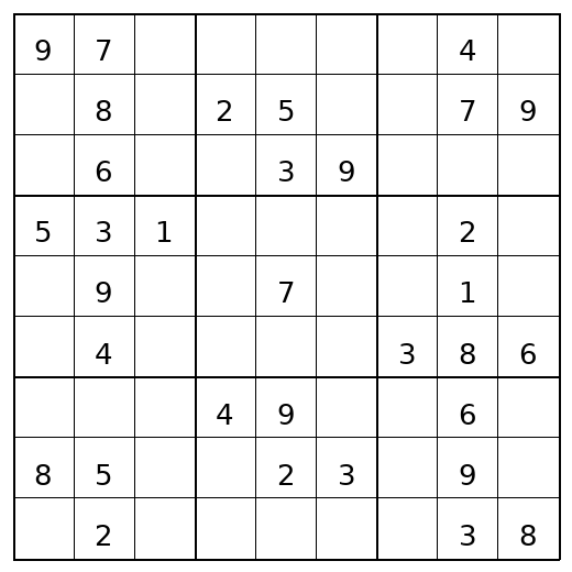 Medium Sudoku Puzzle 69 preview