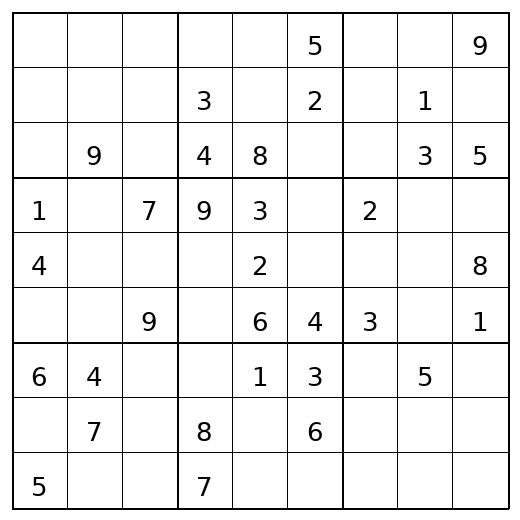 Medium Sudoku Puzzle 70 preview