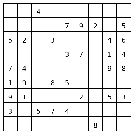 Medium Sudoku Puzzle 86 preview